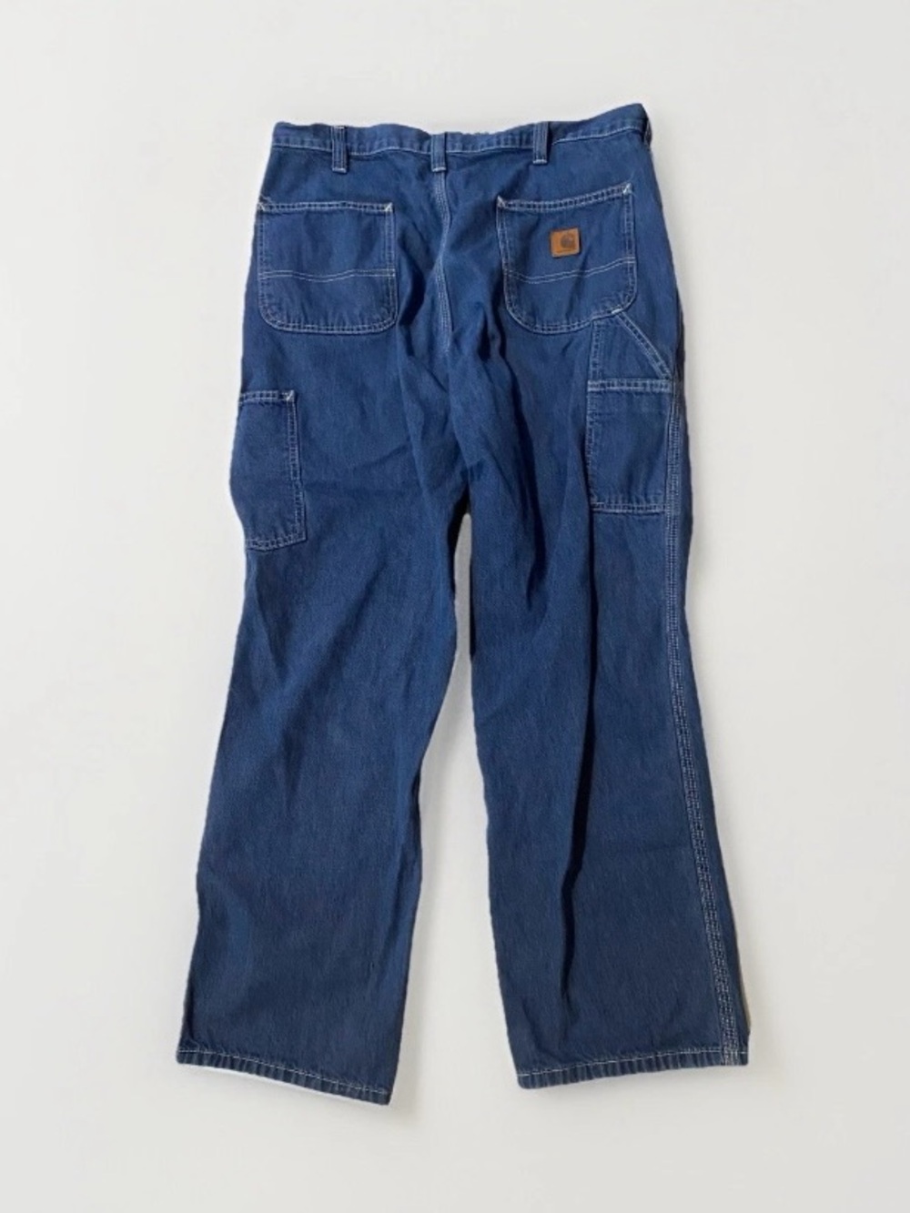 Carhartt 36/30 Dungaree Fit men carpenter workwear blue jeans